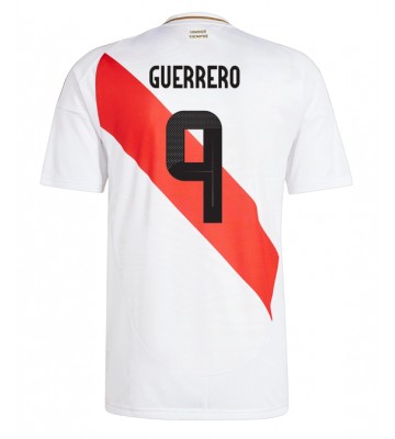 Perú Paolo Guerrero #9 Primera Equipación Copa America 2024 Manga Corta